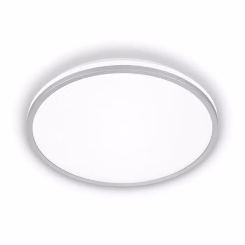 Briloner Modern LED Ceiling Panel Light in Chrome, 8.5W, 1800lm, W/D/H: 33 x 33 x 6 cm – 7