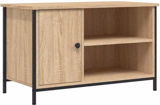 FORGEVIO Industrial Cabinet in Sonoma Oak, Beige and Brown, W/D/H: 80 x 40 x 50 cm