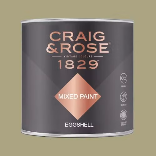Craig & Rose 1829 Eggshell Paint Stop in Tapestry Green, 750ml