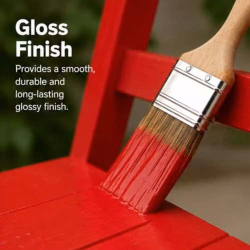 Rustins Quick Drying Water Based Gloss Paint Poppy Red 250ml – 3