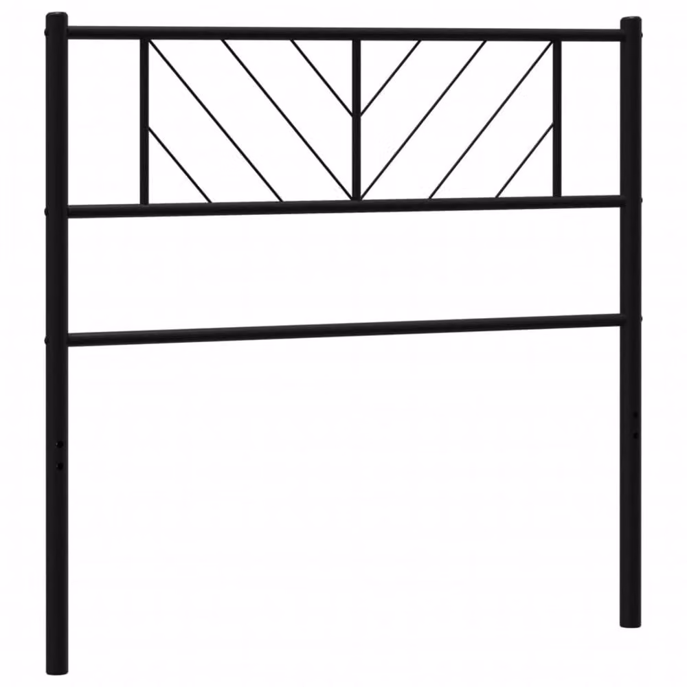 Berkfield Home Classic Metal Headboard in Black, Width: 100 cm – 2