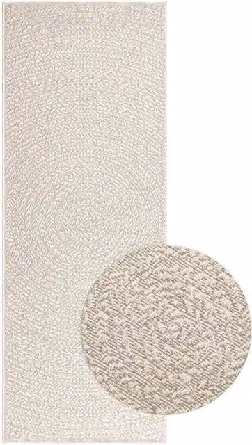 Berkfield Home ZIZUR Jute Look Indoor and Outdoor Rug, Beige, W: 80 cm, L: 200 cm – 1