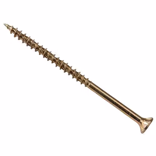 Forgefix Torx Low-Torque Wood Screws, Yellow Galvanised, 4.0 x 20 mm