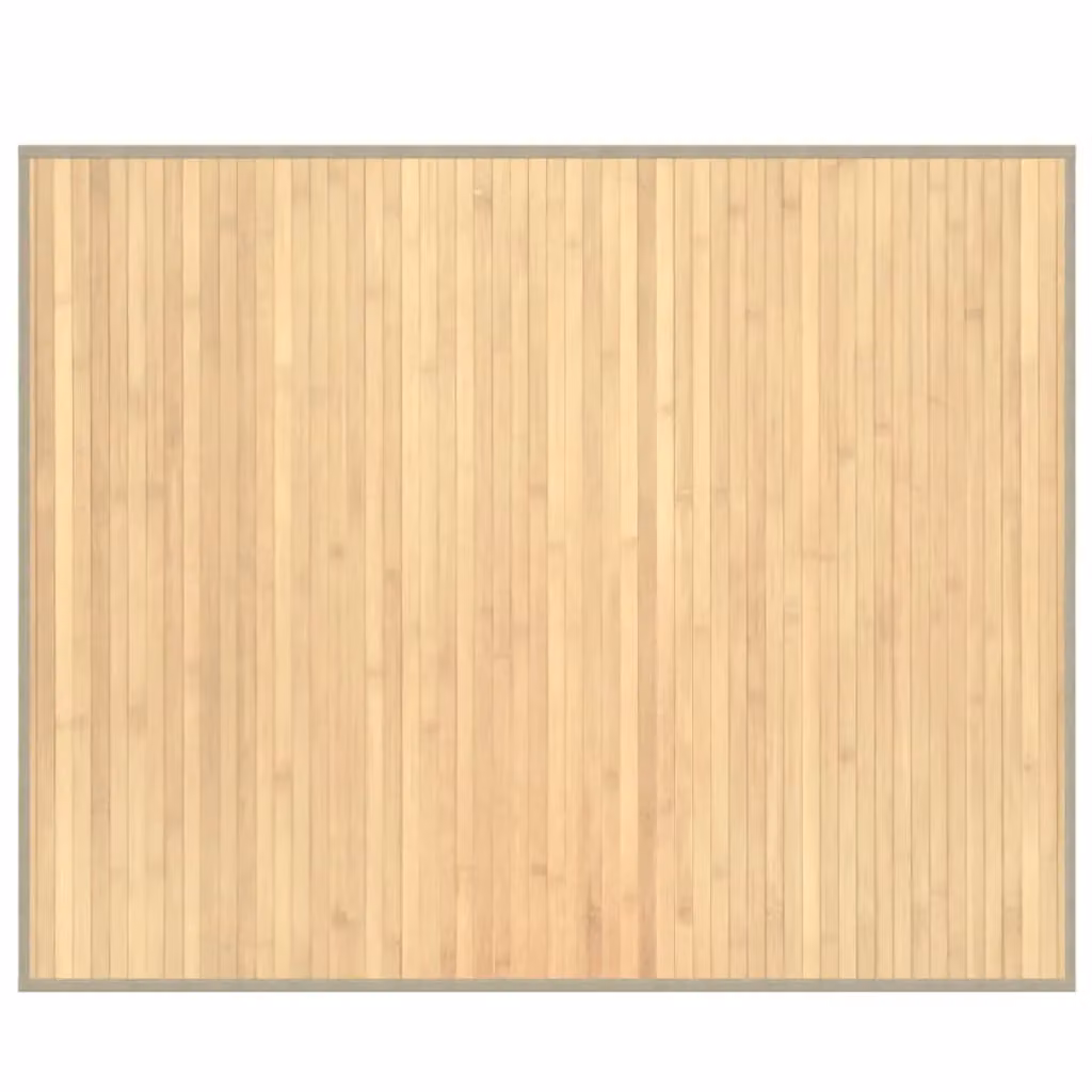Berkfield Home Rectangular Bamboo Rug in Beige, W: 80 cm, L: 100 cm – 2