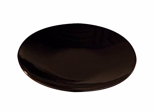 Premier Housewares Black Stoneware Side Plate, W: 20 cm, D: 20 cm, H: 0.45 cm – 1