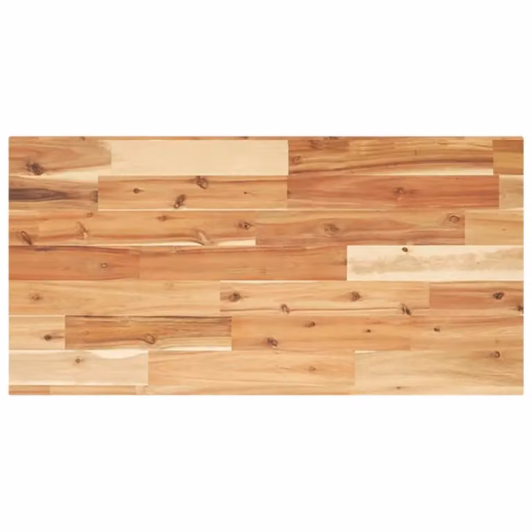 Berkfield Home Brown Oil Finished Solid Wood Acacia Floating Shelf, W: 60 cm, D: 40 cm, H: 2 cm