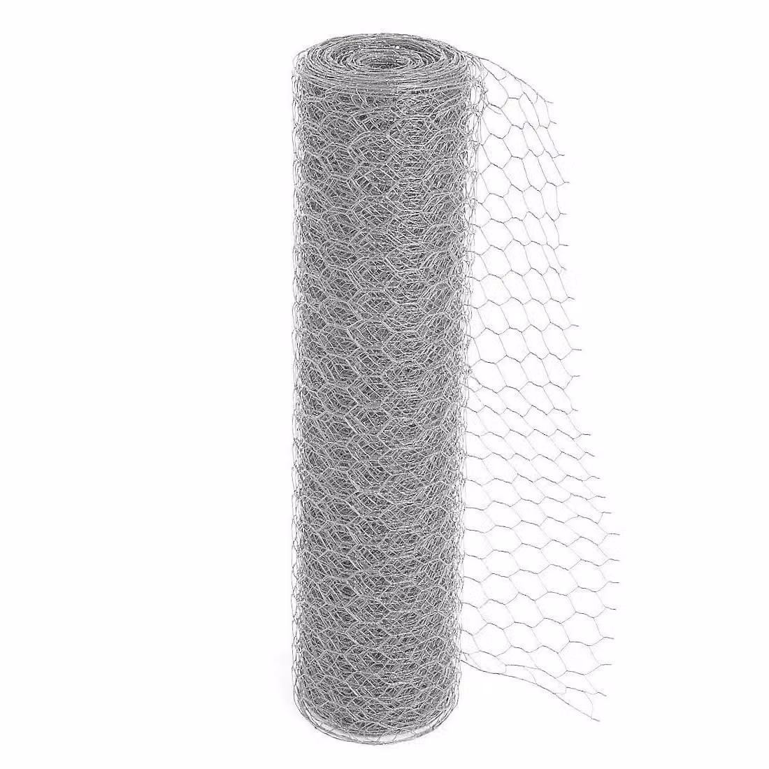 Samuel Alexander Galvanised Steel Chicken Garden Wire Netting in Silver, W/H: 60 cm x 5 m, Thickness: 25 mm – 3