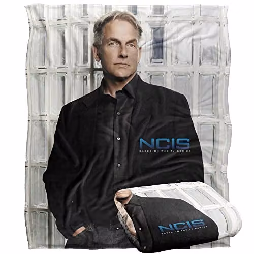 Trevco NCIS Glass Wall Silky Touch Super Soft Fleece Throw Blanket, White, W/D: 152 x 127 cm