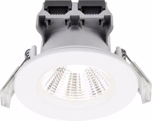 Nordlux Fremont LED Recessed Downlight, White Metal, IP65, 4000k Cool White, Dimmable and Adjustable