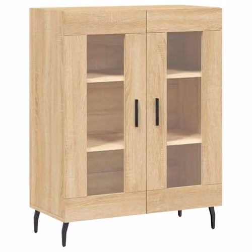 vidaXL Sideboard in Sonoma Oak, Brown, W/D/H: 69.5 x 34.0 x 90.0 cm