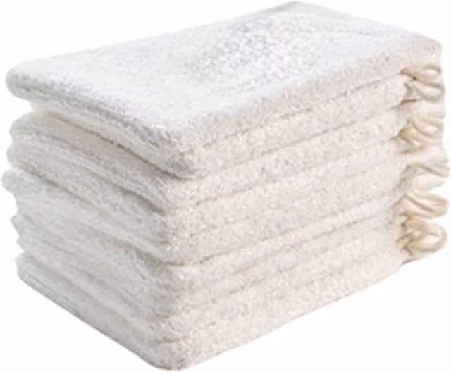 ARTG Deluxe Fluffy Cotton Wash Glove in White