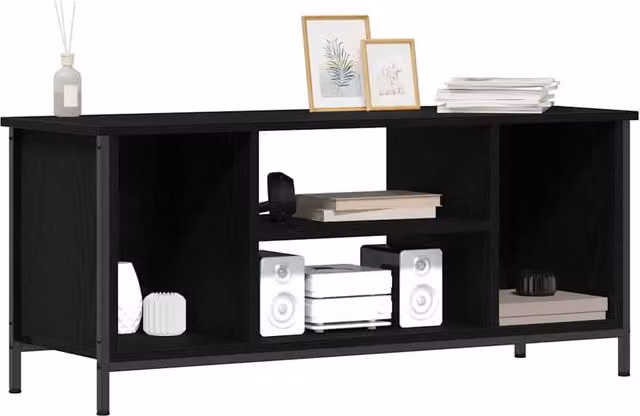 Berkfield Home Black Oak Entertainment Centre
