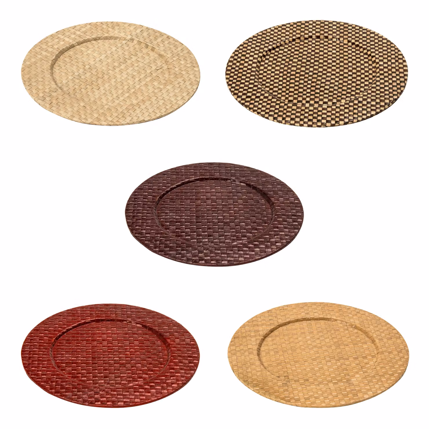 Orsina Pandanus Charger Plate in Red – 2