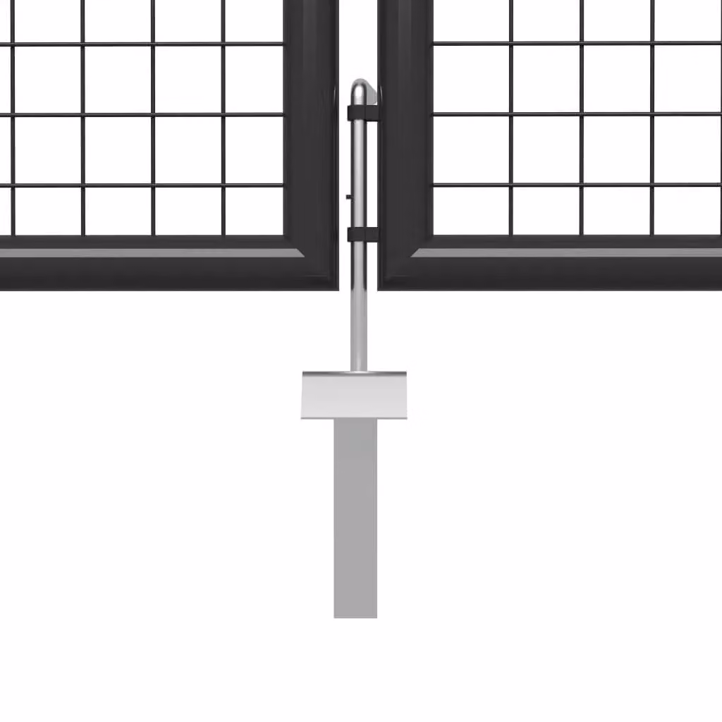 Berkfield Home Steel Garden Gate in Anthracite, W: 75 cm, H: 400 cm – 3