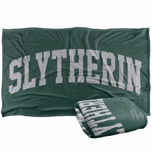 LOGOVISION Harry Potter Slytherin Arched Super Soft Fleece Throw Blanket, Multicolour – 1