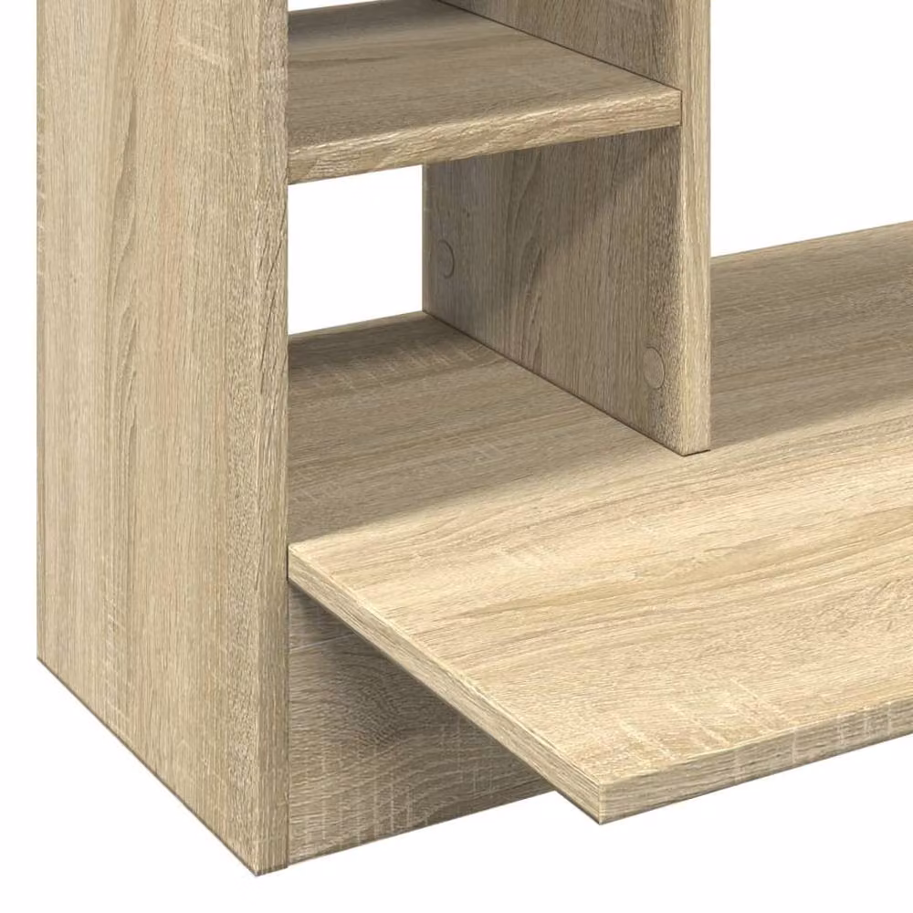 Berkfield Home Modern Wall-Mounted Writing Desk in Sonoma Oak and Beige, W/D/H: 105 x 48 x 75 cm – 3