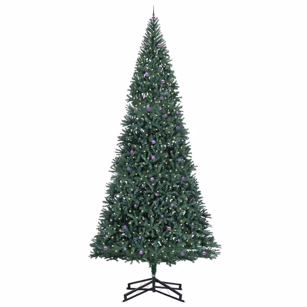 Berkfield Home Pre-lit Artificial Christmas Tree with Ball Set, Green, 500 cm – 3