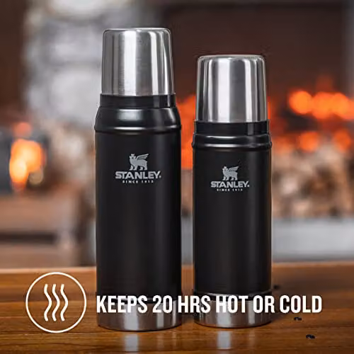Stanley 1913 Classic Legendary Thermal Flask, 0.75 l, Matte Black, Vacuum Insulated and Leakproof Stainless Steel – 3