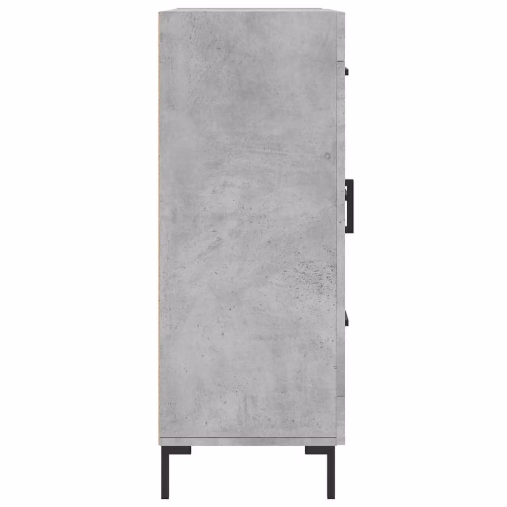Berkfield Home Industrial Sideboard in Concrete Grey, W/D/H: 69.5 x 34 x 90 cm – 2