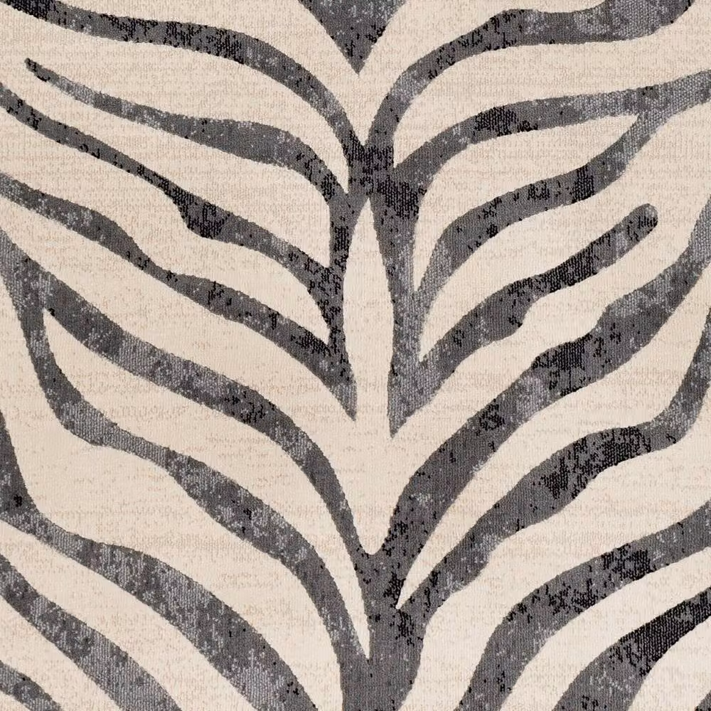 Livabliss Boho Zebra Animal Print Rug in Grey, Beige and Yellow, W: 80 cm, L: 220 cm – 6
