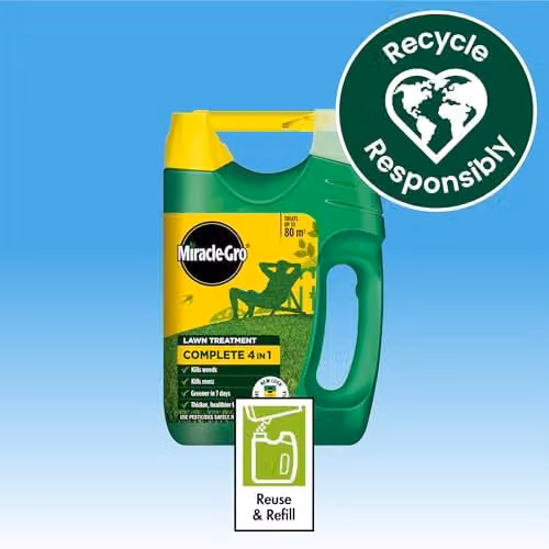 Miracle-Gro Complete 4-in-1 Lawn Treatment for Weeds, Covers up to 80 m2 – 6