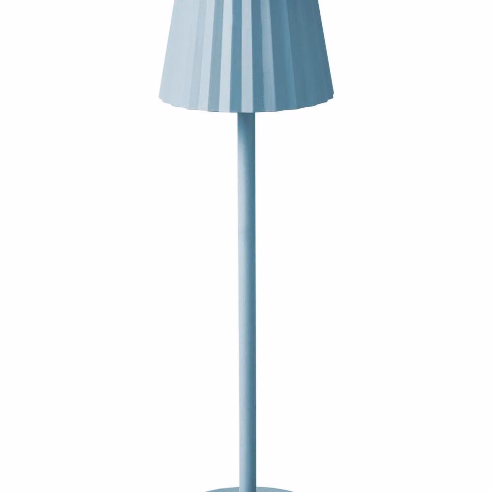Wyld and Coco Touch Table Lamp in Blue Aluminium with USB Charging and 3 Lighting Modes – 2