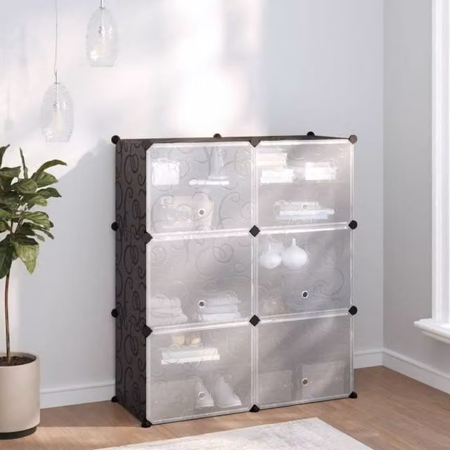 Berkfield Home Black Shoe Rack W/D/H: 84.5 x 31 x 93.5 cm