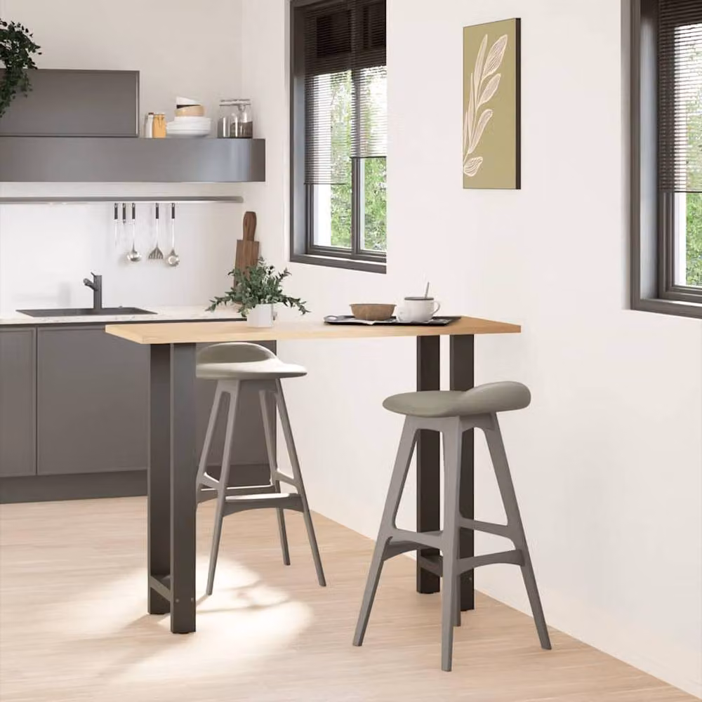 Berkfield Home Modern Coffee Table Legs in Anthracite Steel, 2 pieces, H: 50 cm, W: 100-101 cm – 3