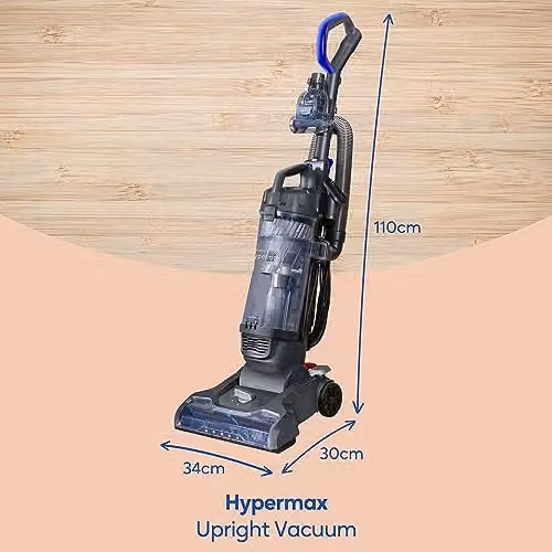 Russell Hobbs RHUV7001 Hypermax Upright Vacuum Cleaner in Grey and Blue with Multi-Cyclonic Filtration, LED Headlight and Pet Hair Functionality – 2