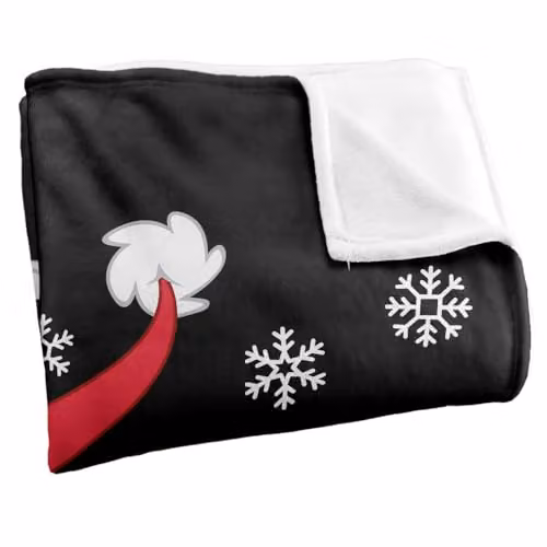 LOGOVISION Looney Tunes Taz Christmas Lights Super Soft Fleece Throw Blanket, Multicolour, W: 152 cm, D: 127 cm – 2