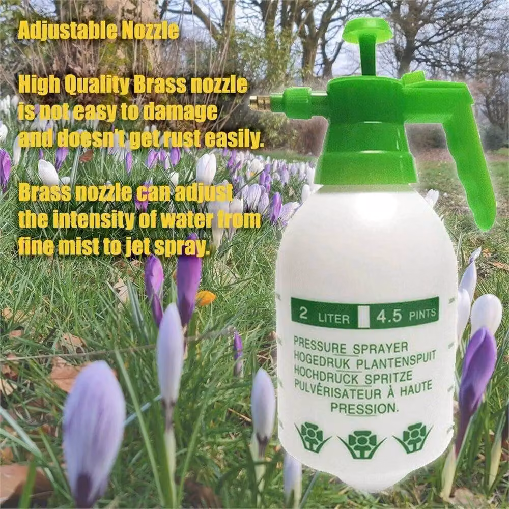 KORVIXA Green Manual Hand Pump Pressure Garden Sprayer, 2L – 3
