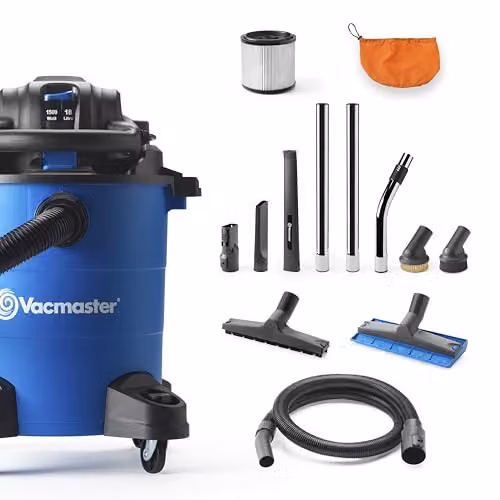 Vacmaster WD18 AG+ Garden and Artificial Grass Vacuum Cleaner and Detachable Handheld Leaf Blower, Blue, 1500W, 18 Litre – 2