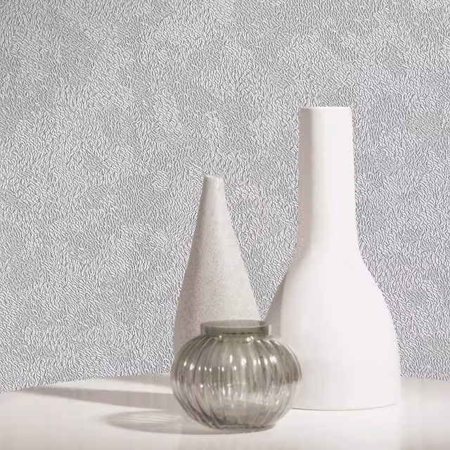 Holden Decor Silver Abstract Sequins Vinyl Wallpaper