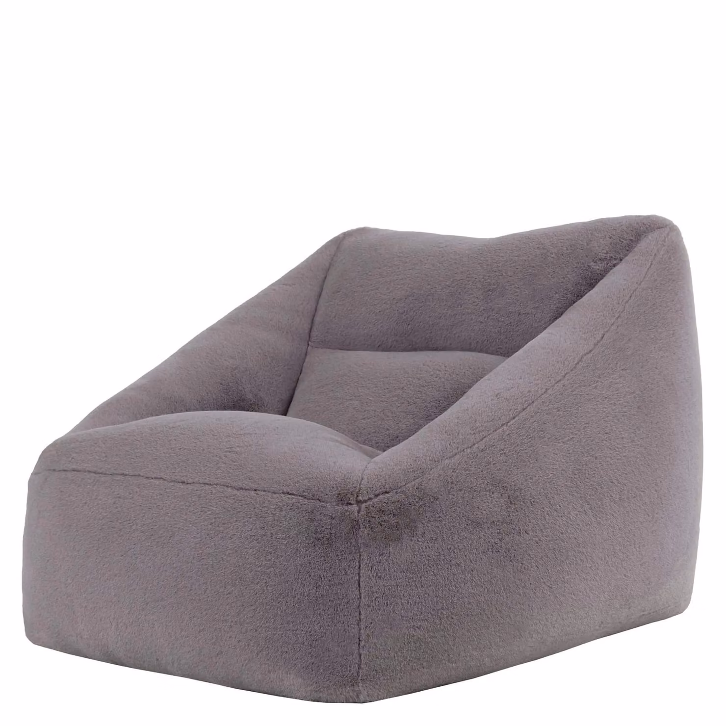 icon Natalia Rabbit Faux Fur Bean Bag Armchair in Grey, W/D/H: 87 x 84 x 73 cm – 3