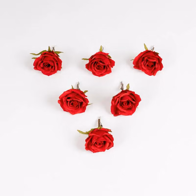Scottish Everlastings Ltd Red Rose Clip 6-Piece Set – 2