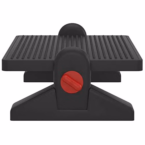 vidaXL Modern Rectangular Footrest in Black, W/D/H: 50 x 30.5 x 17 cm – 6