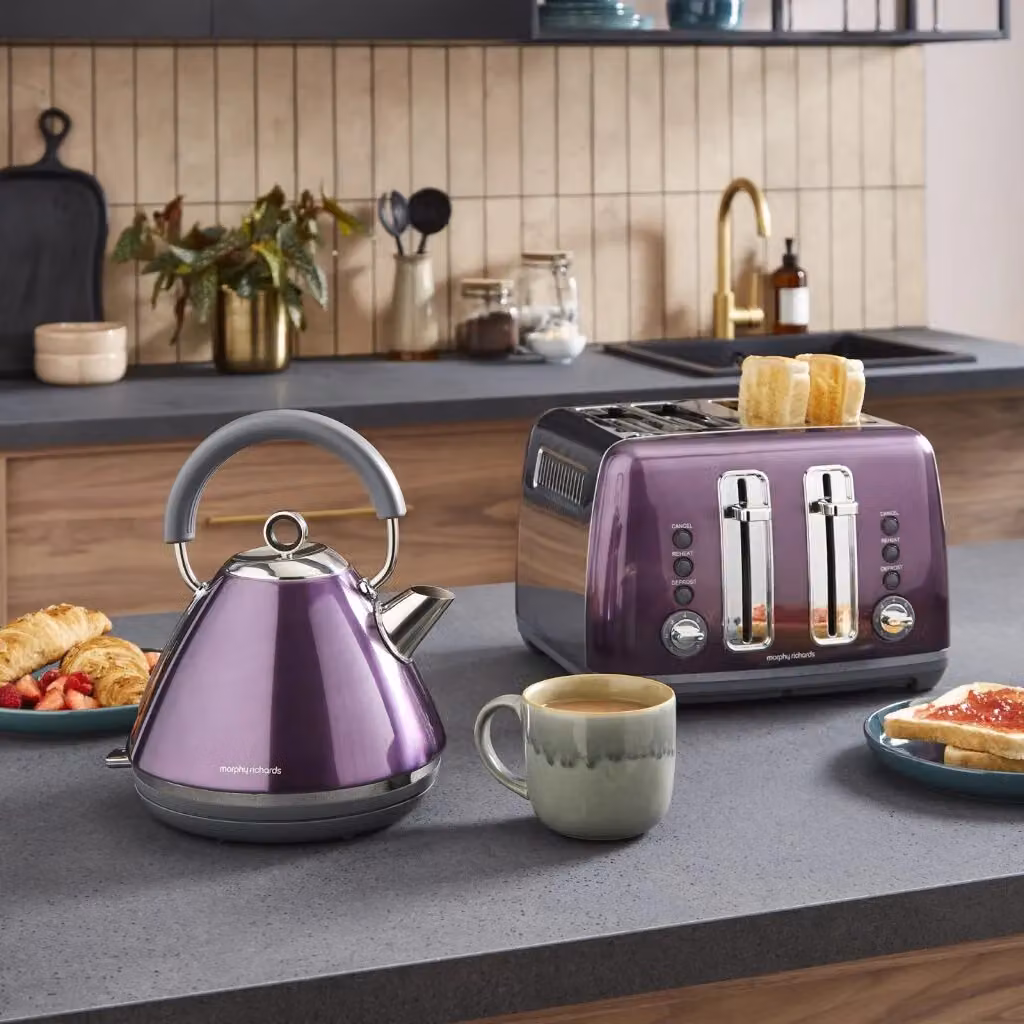 Morphy Richards Accents 4 Slice Toaster in Metallic Purple – 2