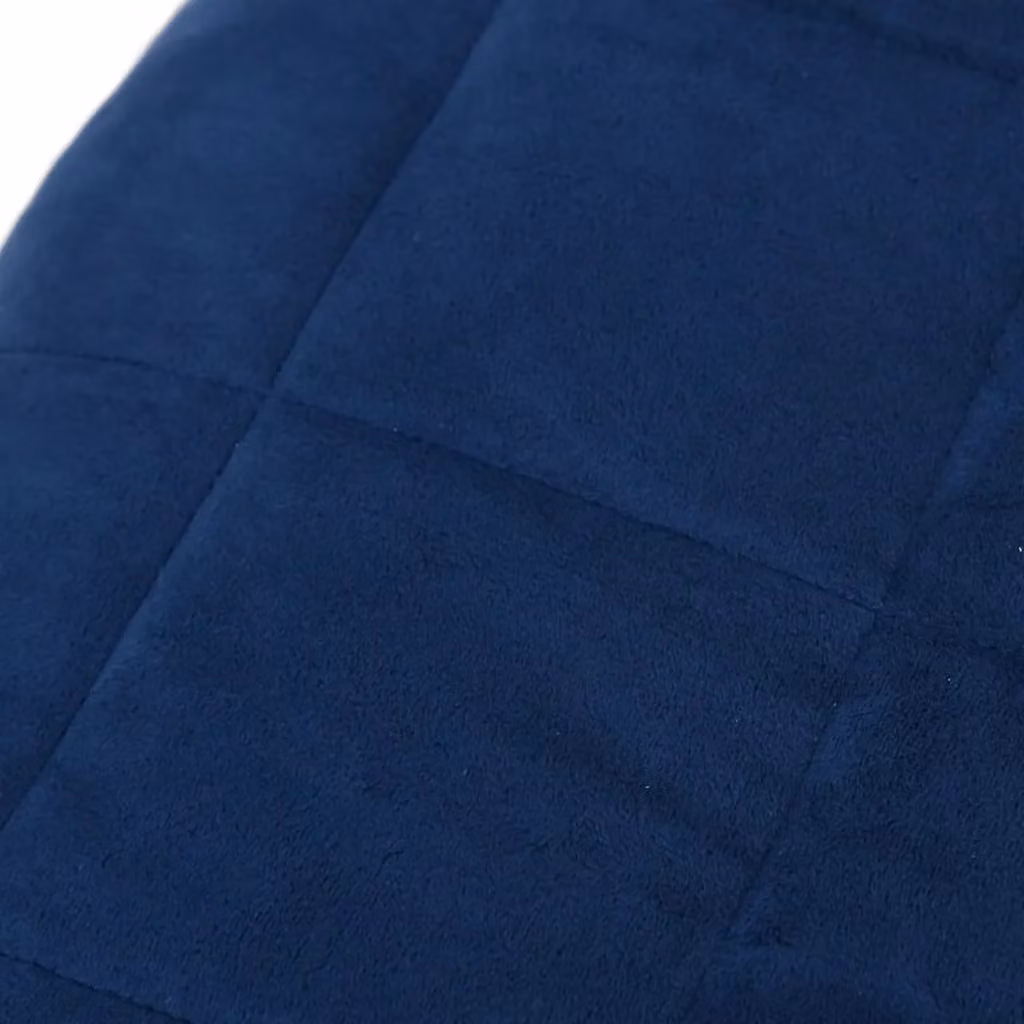 Berkfield Home Blue Weighted Blanket with Glass Beads, W: 120 cm, L: 180 cm, 5 kg – 3