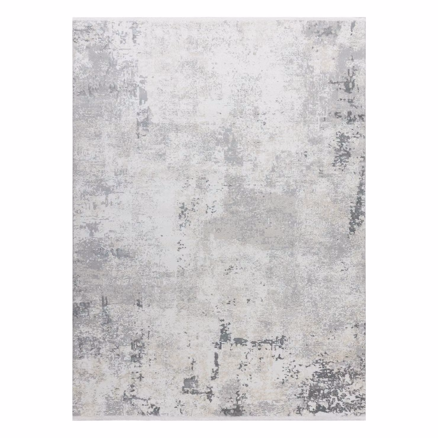 RugsX Duke Abstract Modern Rug in Yellow and Grey, W: 160 cm, L: 220 cm