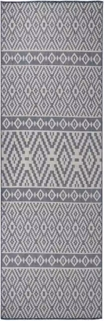 Berkfield Home Blue Striped Outdoor Flatweave Rug, W/D/H: 80 x 250 cm – 1