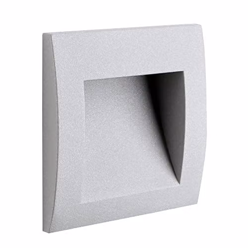 Netlighting Face LED Outdoor Square Wall Light Grey IP65