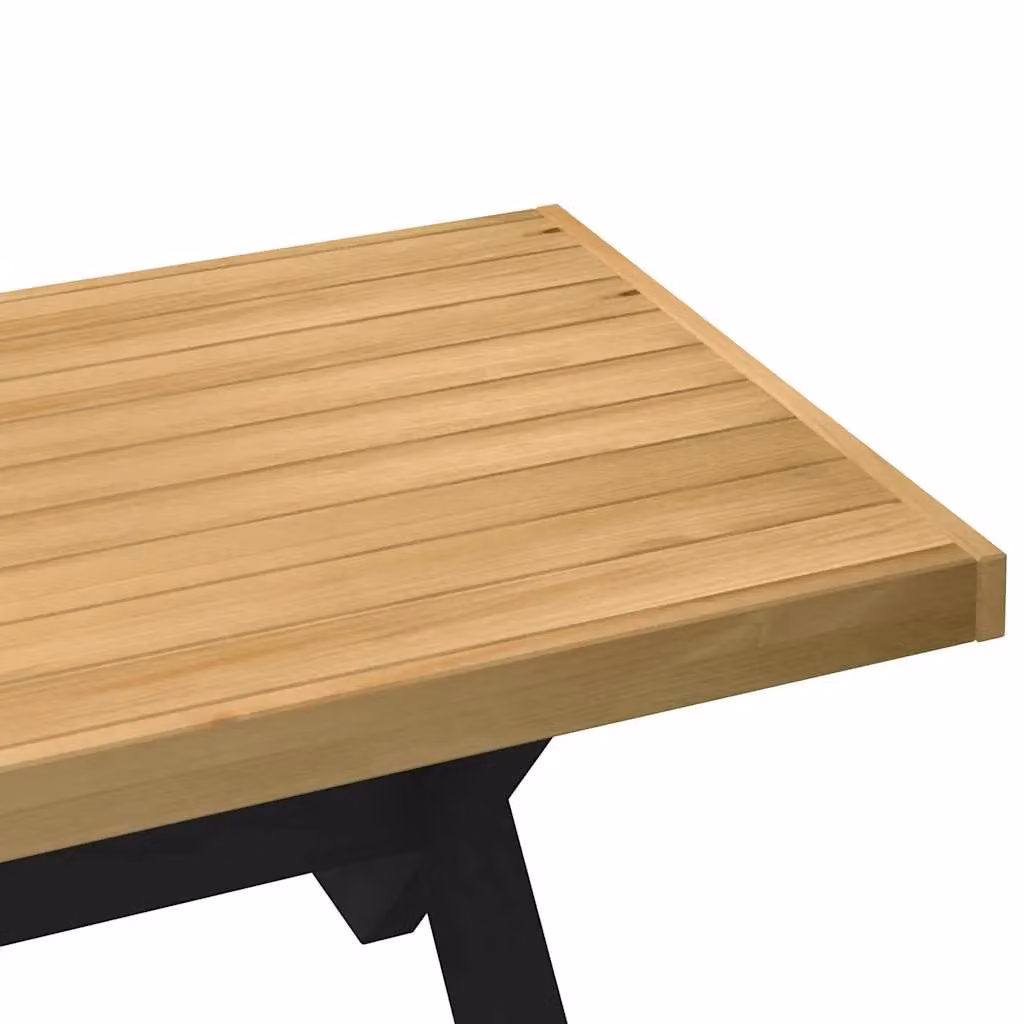 Berkfield Home NOAIN Coffee Table in Brown Solid Pine with X-Shaped Legs, W: 120 cm, D: 60 cm, H: 40 cm – 5