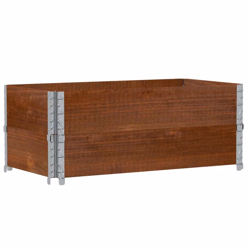 Berkfield Home Brown Solid Pine Wood Garden Planter Tub W/D: 100 x 50 cm – 2