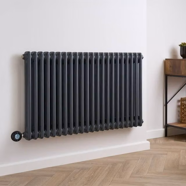 Eden Arcadia 1200W Electric Smart Column Radiator in Anthracite Grey, W: 60 cm, H: 101 cm