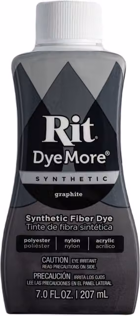 Rit DyeMore Liquid Dye for Synthetics, Graphite Grey, 236 ml