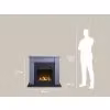 Adam Fires & Fireplaces Adam Chesterfield Electric Fireplace Suite in Grey & Charcoal Grey, 44 Inch – 4