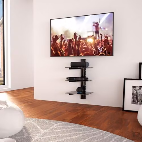 AVF AS300 AV Triple Shelf Accessory in Black – 2