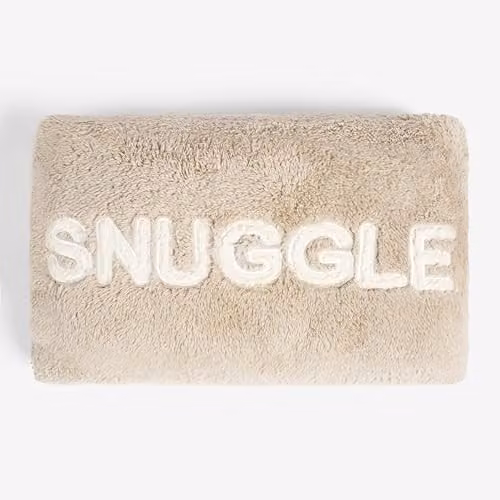 OHS Snuggle Plush Fleece Hand Warmer Pillow in Beige, W/D/H: 45 x 45 x 30 cm – 2