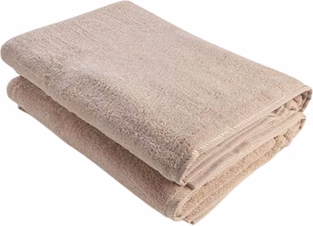 ARTG Fluffy Cotton Terrycloth Bath Towel in Sand