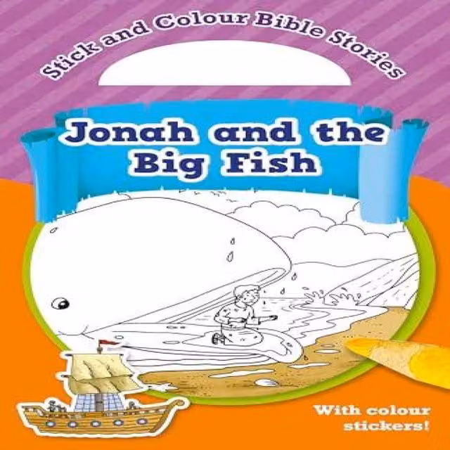 Authentic Media Colour Bible Stories: Jonah & the Big Fish Paper Book, Multicolour